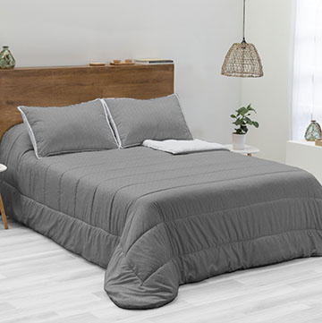 EDREDON KARAMELO JACQUARD SHERPA LARA