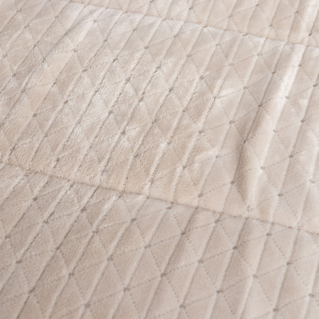 EDREDON KARAMELO JACQUARD SHERPA ESTELA