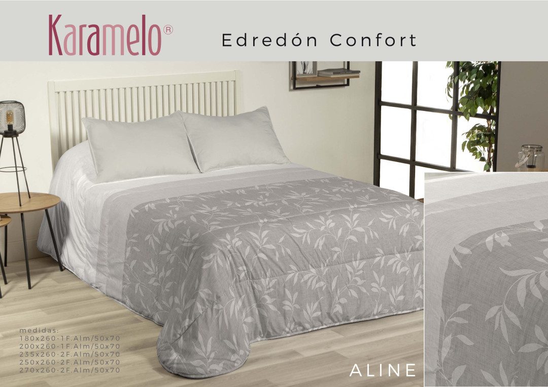 EDREDON CONFORT KARAMELO ALINE